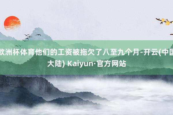 欧洲杯体育他们的工资被拖欠了八至九个月-开云(中国大陆) Kaiyun·官方网站